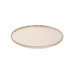 Assiette plate ARLES blanc Ø280mm Porcelaine Beige - Henri Julien