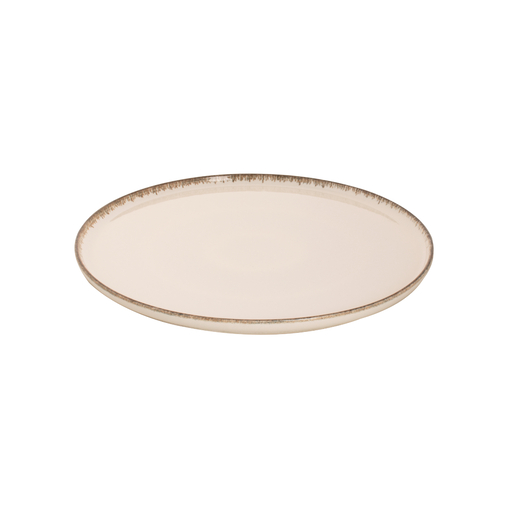 Assiette plate ARLES blanc Ø280mm Porcelaine Beige - Henri Julien