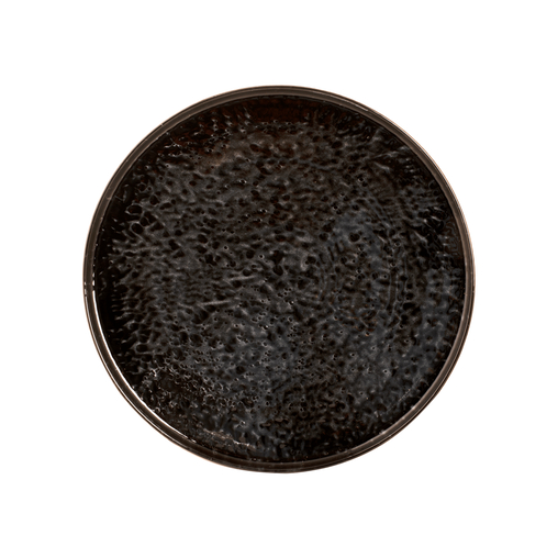 Assiette plate ARLES Ø280mm Porcelaine Noir - Henri Julien