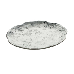 Assiette\u0020M\u00E9lamine\u0020STONE\u0020Marbre\u0020Blanc\u0020\u00D8310mm