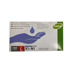 100 Gants Vi-Ni (Vinyl + Nitrile) Bleu Taille L - Henri Julien