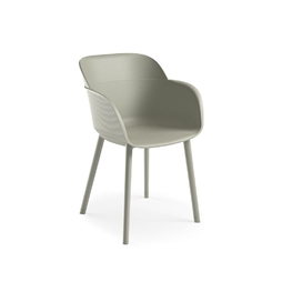 Fauteuil SHELL Gris ciment - Henri Julien