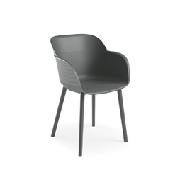 Fauteuil\u0020SHELL\u0020Gris\u0020anthracite