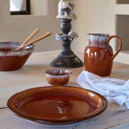 Assiette POTERIE Ø260mm Caramel - Henri Julien