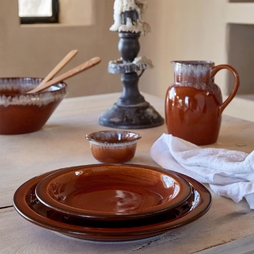 Assiette POTERIE Ø200mm Caramel - Henri Julien