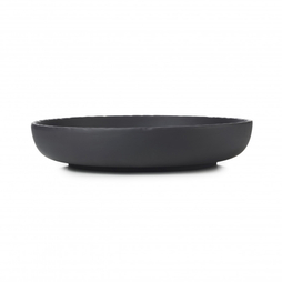 Assiette creuse gourmande BASALT Ø220mm Porcelaine Noir brut - Revol - Henri Julien