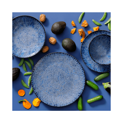 Assiette\u0020plate\u0020IRIS\u0020BLUE\u0020\u00D8285mm\u0020Gr\u00E8s