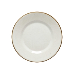 Assiette plate SARDEGNA Ø280mm Grès Blanc - Henri Julien