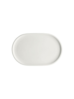 Assiette ovale SHIRO blanc 232x161