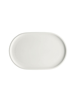 Assiette ovale SHIRO blanc 300x194