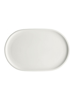 Assiette ovale SHIRO blanc 360x235