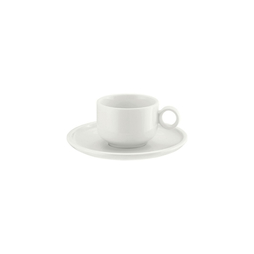 Soucoupe SHIRO blanc pour tasse 9cl - Henri Julien