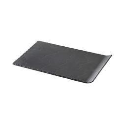 Assiette rectangle BASALT noir 332x200x20 - Revol - Henri Julien