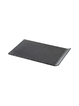 Assiette rectangle BASALT noir 332x200x20 - Revol