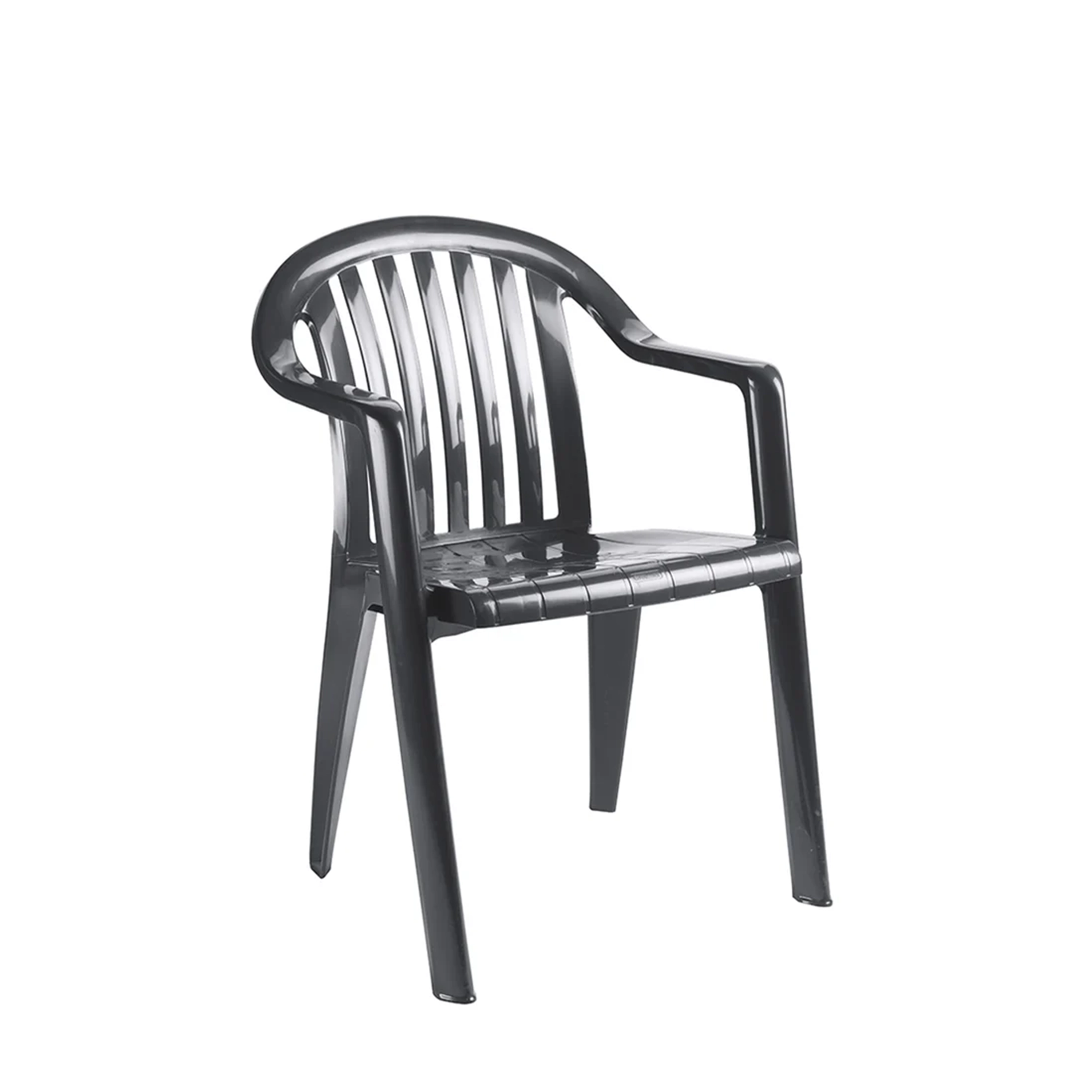 Fauteuil MIAMI Polypropylène 56x58xh80cm Anthracite - Grosfillex - Henri Julien