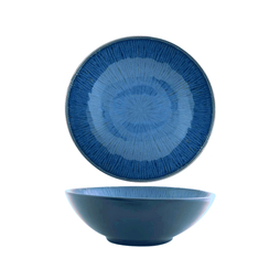 Assiette creuse PARADIS bleu Ø190xh65mm Porcelaine - Henri Julien