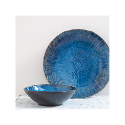 Assiette\u0020plate\u0020PARADIS\u0020\u00D8215mm\u0020Porcelaine\u0020Bleu