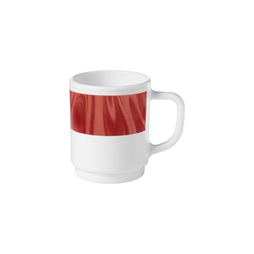 Mug empilable CAREWARE NATURA Rouge 25cl - Bormioli Rocco - Henri Julien