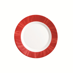 Assiette plate CAREWARE NATURA Ø235mm Verre Trempé Rouge - Bormioli Rocco - Henri Julien