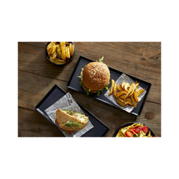 Assiette\u0020burger\u0020MELAMINE\u0020BLACK\u0020326x150