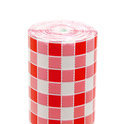 Rouleau de Nappe Damassé 1,20X25m Vichy rouge - Henri Julien