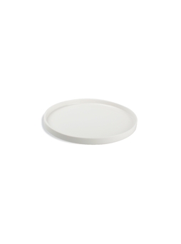 Assiette plate Verso White empilable Ø240mm Porcelaine Blanc