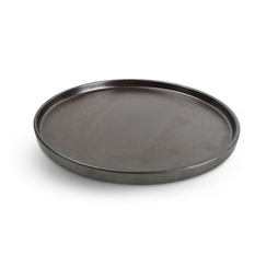 Assiette\u0020plate\u0020Verso\u0020Black\u0020empilable\u0020\u00D8285mm\u0020Porcelaine