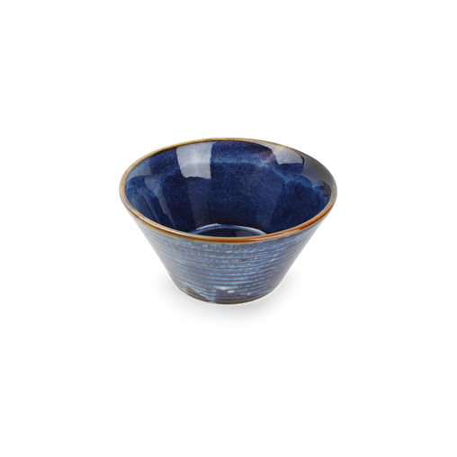 Salad bowl conique LINE Ø180xh90mm 90cl Porcelaine Blue - Fine2Dine - Henri Julien