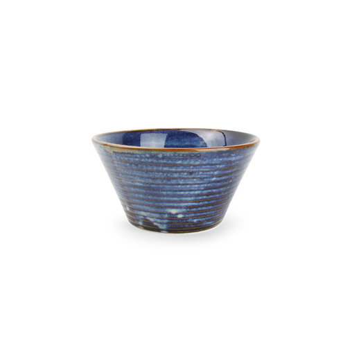 Salad bowl conique LINE Ø180xh90mm 90cl Porcelaine Blue - Fine2Dine - Henri Julien