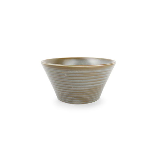 Salad bowl conique LINE Ø180xh90mm 90cl Porcelaine Green - Fine2Dine - Henri Julien