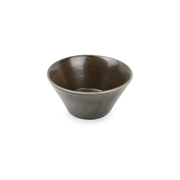 Salad bowl conique LINE Ø180xh90mm 90cl Porcelaine Black - Fine2Dine - Henri Julien