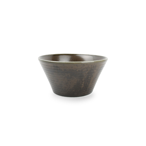 Salad bowl conique LINE Ø180xh90mm 90cl Porcelaine Black - Fine2Dine - Henri Julien