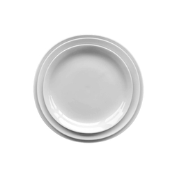 Assiette plate SELF PRO 238x235mm Porcelaine Blanc - Henri Julien