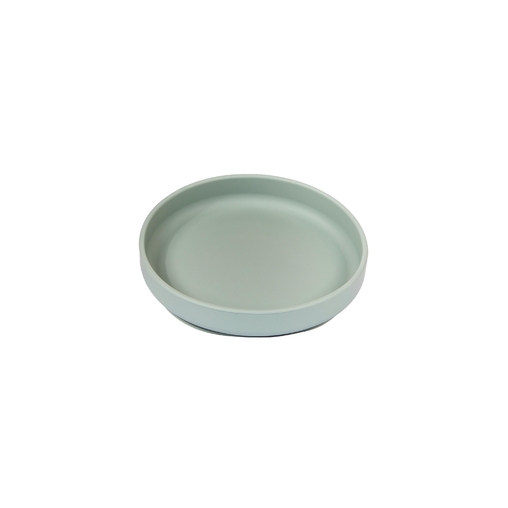 Assiette silicone STATIC Ø170xh40mm Ice green - Henri Julien