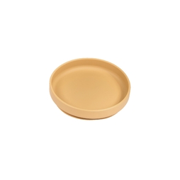 Assiette silicone STATIC Ø170xh40mm Ocre - Henri Julien