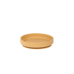 Assiette silicone STATIC Ø170xh40mm Ocre - Henri Julien