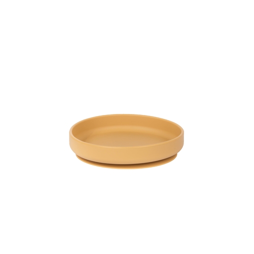 Assiette silicone STATIC Ø170xh40mm Ocre - Henri Julien