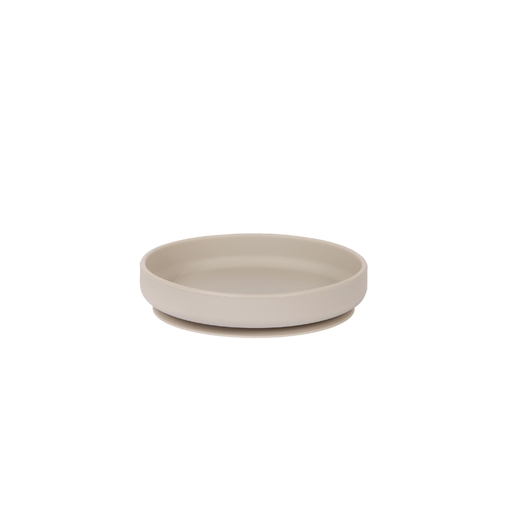 Assiette silicone STATIC Ø170xh40mm Stone - Henri Julien