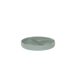 Assiette 3 compartiments STATIC Ø180xh40mm Ice green - Henri Julien