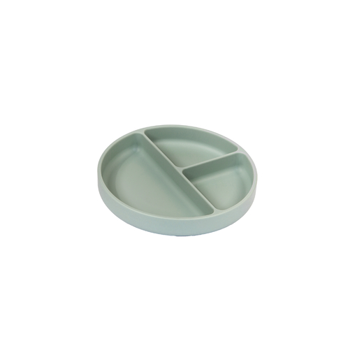 Assiette 3 compartiments STATIC Ø180xh40mm Ice green - Henri Julien