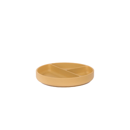 Assiette 3 compartiments STATIC Ø180xh40mm Ocre - Henri Julien