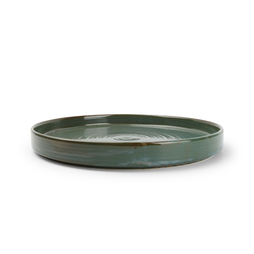 Assiette\u0020Plate\u0020Bord\u0020Droit\u0020GREEN\u0020MUNDUK\u0020\u00D8285xh35mm\u0020Porcelaine\u0020Vert