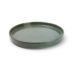 Assiette\u0020Plate\u0020Bord\u0020Droit\u0020GREEN\u0020MUNDUK\u0020\u00D8285xh35mm\u0020Porcelaine\u0020Vert