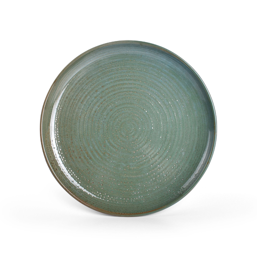 Assiette Plate GREEN MUNDUK Ø260mm Porcelaine Vert - Henri Julien