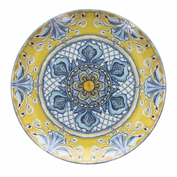 Assiette pizza FACTORY Ø330mm Porcelaine Jaune - Henri Julien