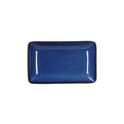 Assiette rectangulaire JAP 210x128xh25mm Bleu - Henri Julien