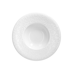 Assiette\u0020bassin\u0020creux\u0020JASMIN\u0020\u00D8250xh50mm\u0020Blanc