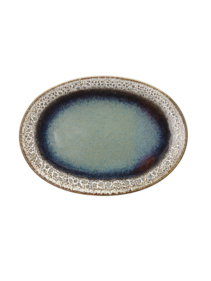 Assiette ovale BLOOM 300x215mm Bleu