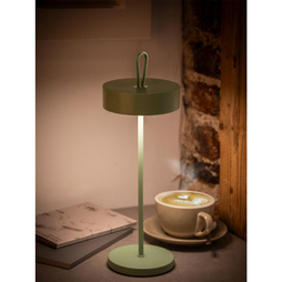 Lampe de table CLEO h30,5cm Vert olive - APS - Henri Julien