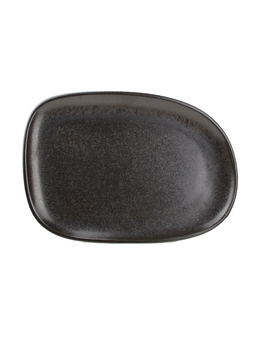 Assiette ovale CERES 330x230mm Black - Fine2Dine